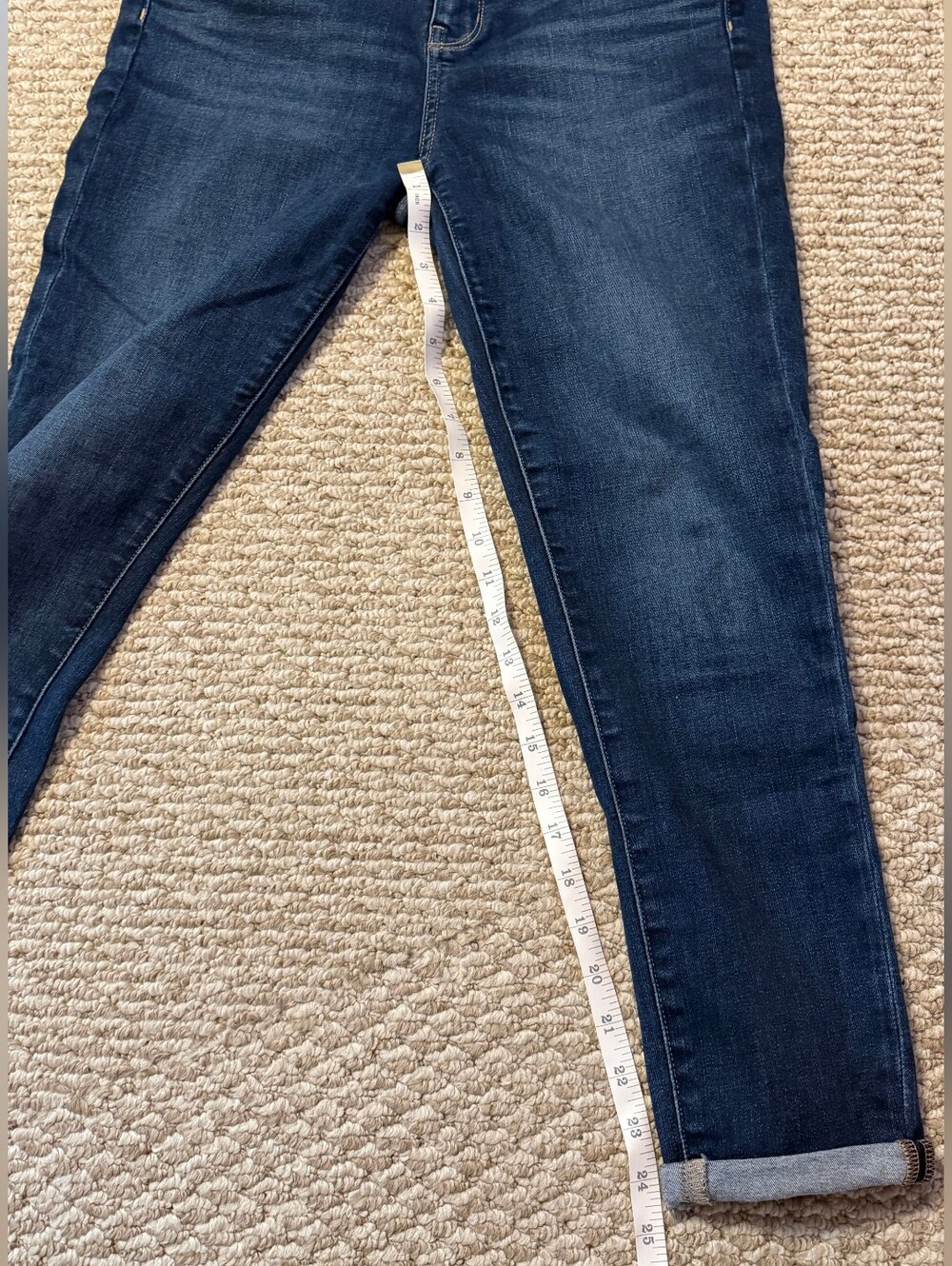 American Eagle Outfitters Women's Dark Blue High Rise Jegging Crop Jeans Size 10 - Picture 8 of 8